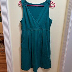 Eddie Bauer Aster Crossover Empire Green Pockets Active Dress